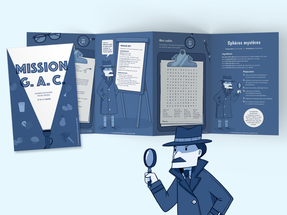 livret Mission G.A.C.- illustration d'une lampe de poche