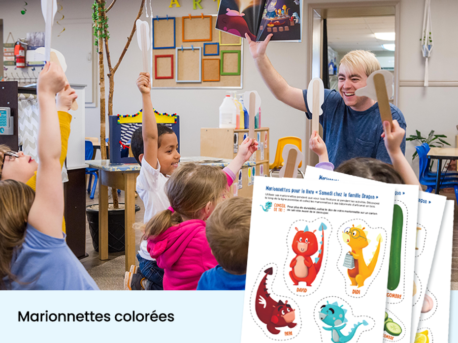 Marionnettes colorées
