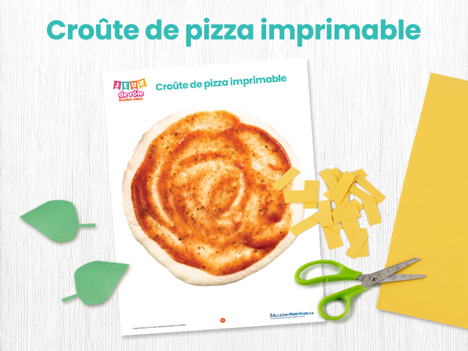 Croûte de pizza imprimable - Jeux de role