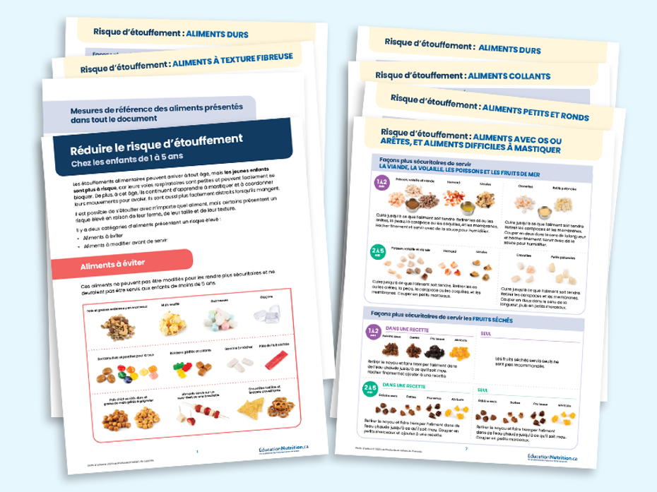 Guide: Réduire le risque d’étouffement Chez les enfants de 1 à 5 ans 